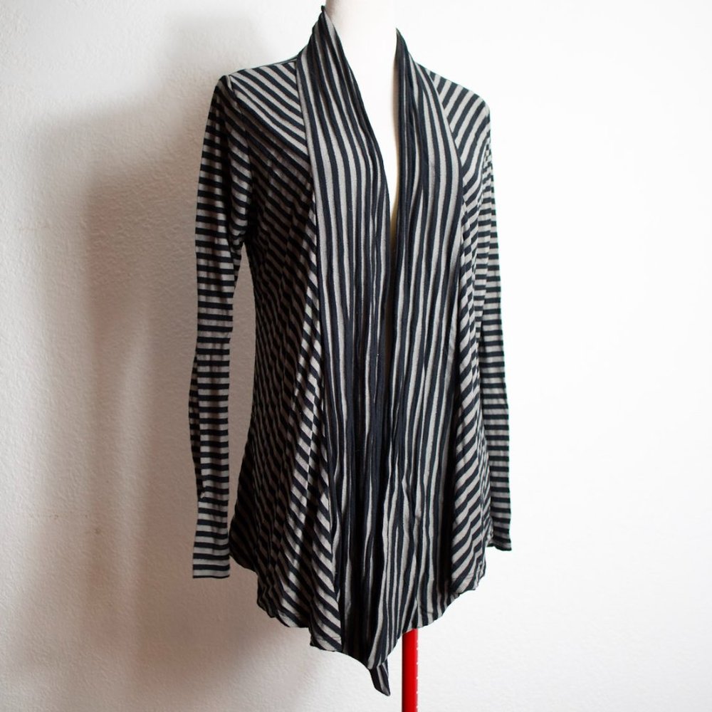 Maria Gabrielle Striped Open Cardigan Size Med